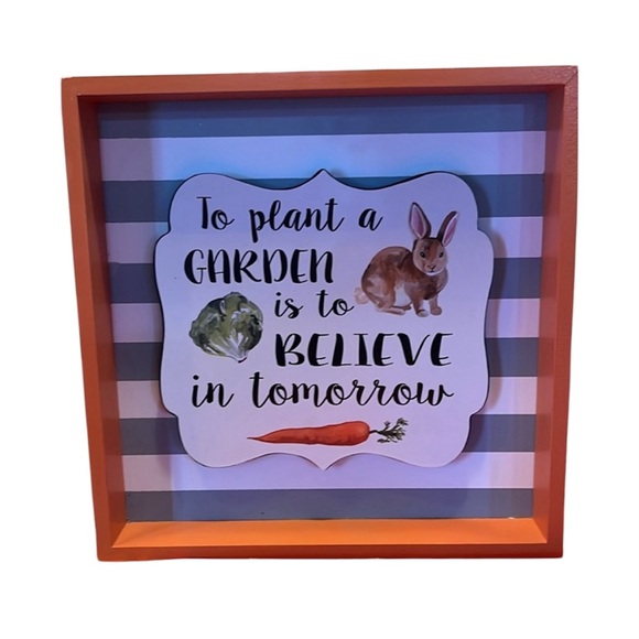 Other - Wooden Wall Shelf Art Garden Theme